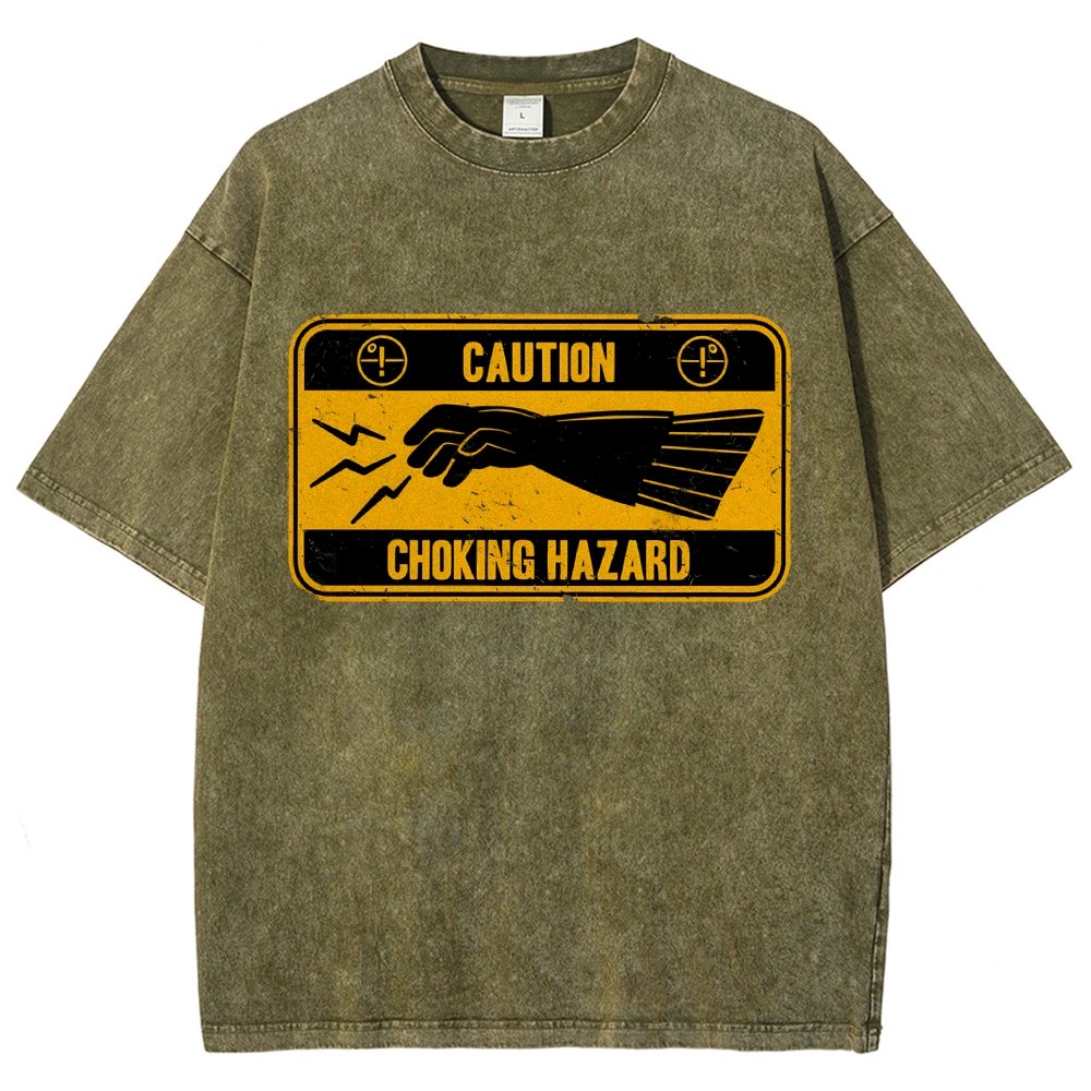 Choke Hazard Vintage Distressed T-shirt