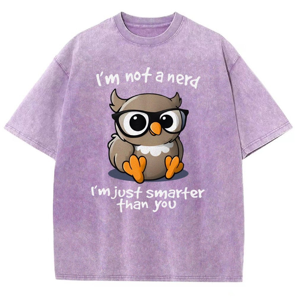 I’m Not A Nerd I’m Just Smarter Than You Vintage Distressed T-shirt