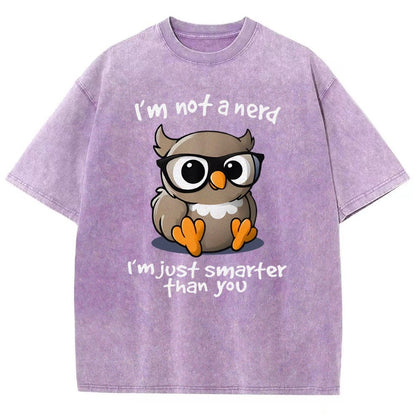 I’m Not A Nerd I’m Just Smarter Than You Vintage Distressed T-shirt