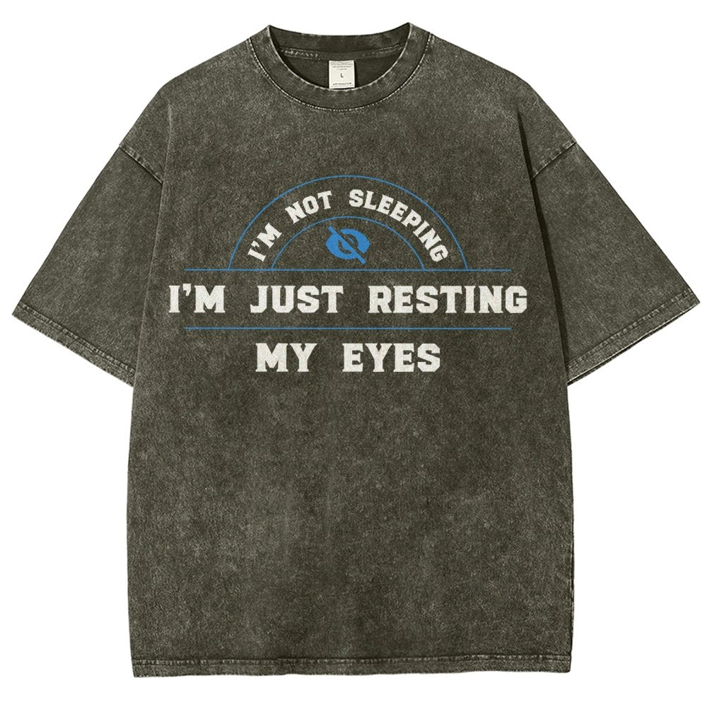 Just Resting My Eyes Vintage Distressed T-shirt