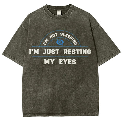Just Resting My Eyes Vintage Distressed T-shirt