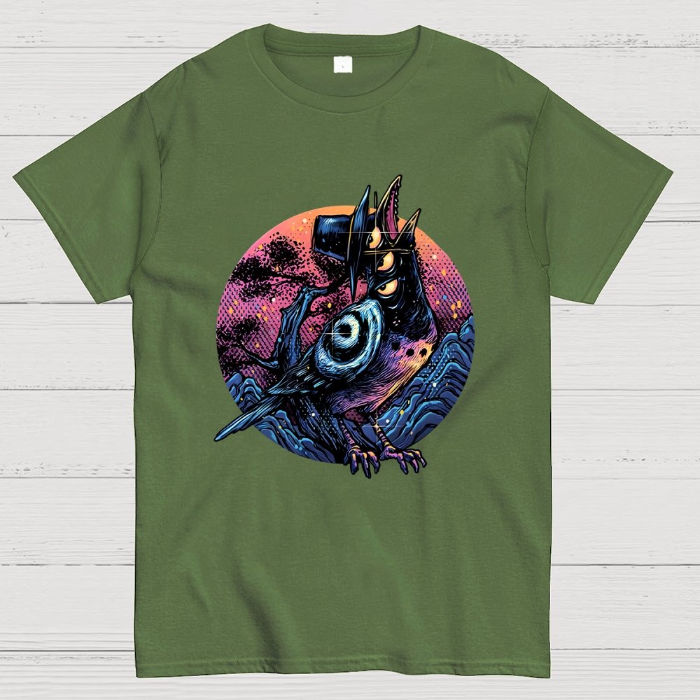 Crow from the underworld Unisex Geek T-Shirt