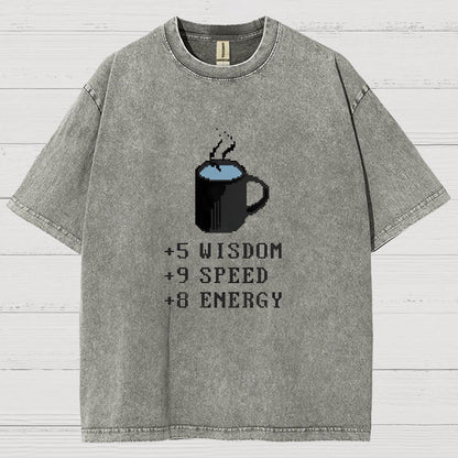 Coffee Plus To Stats Vintage Distressed T-shirt