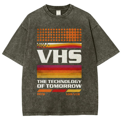 VHS Tech Vintage Distressed T-shirt