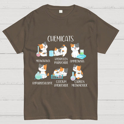 Chemistry Cats Science Geeky T-Shirt
