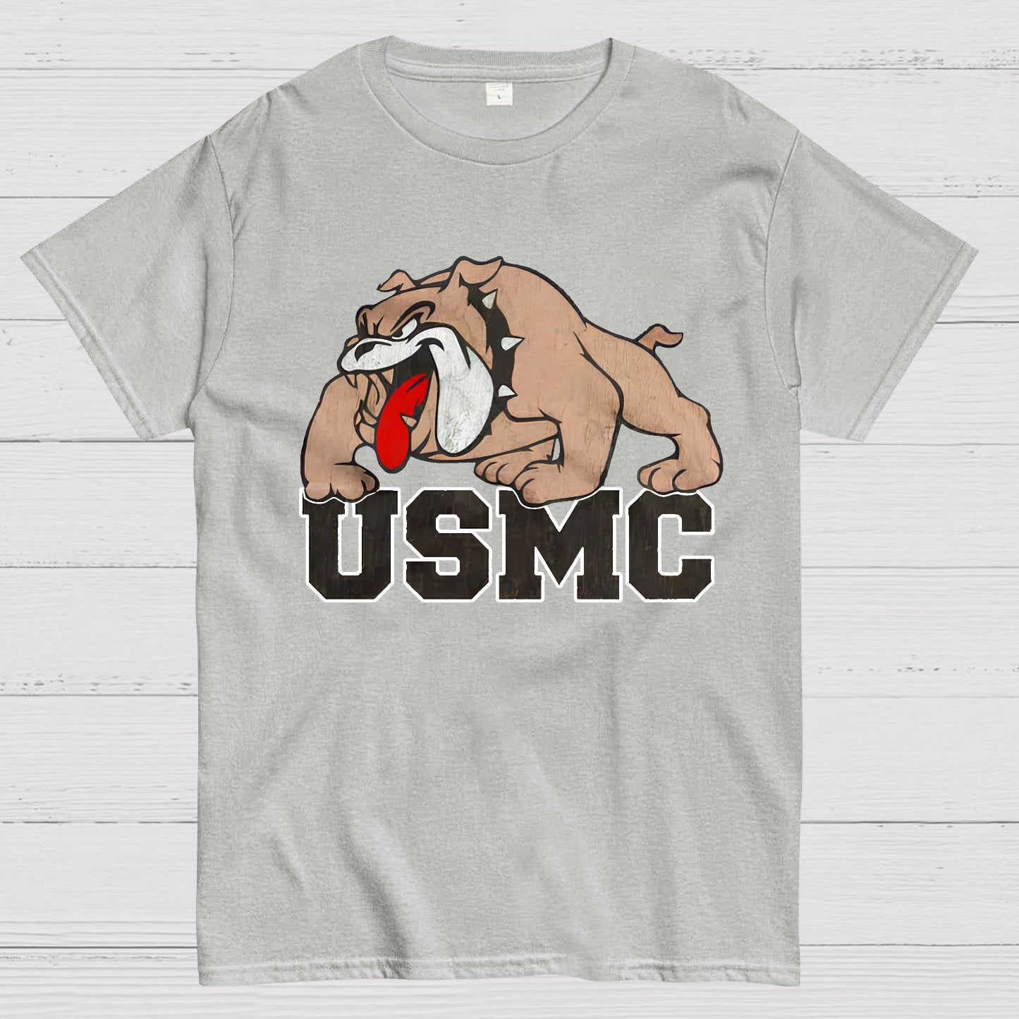Bulldog USMC Geek T-Shirt