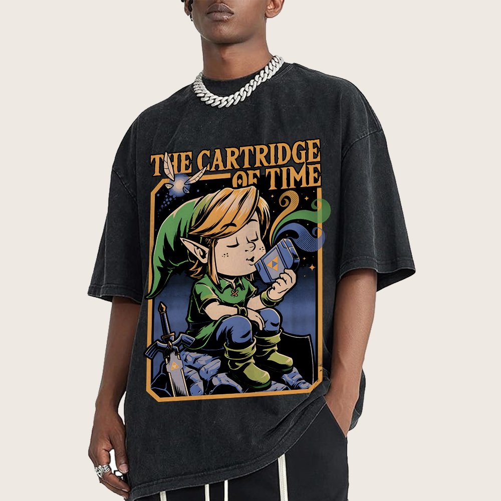 Vintage Game Elf Vintage Distressed T-shirt