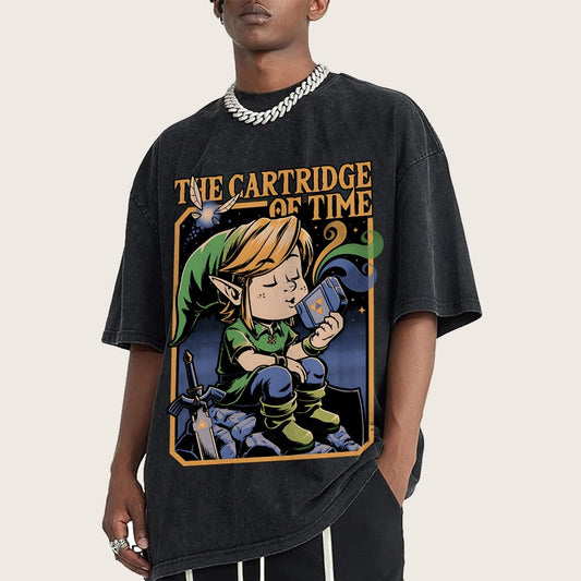 Vintage Game Elf Vintage Distressed T-shirt