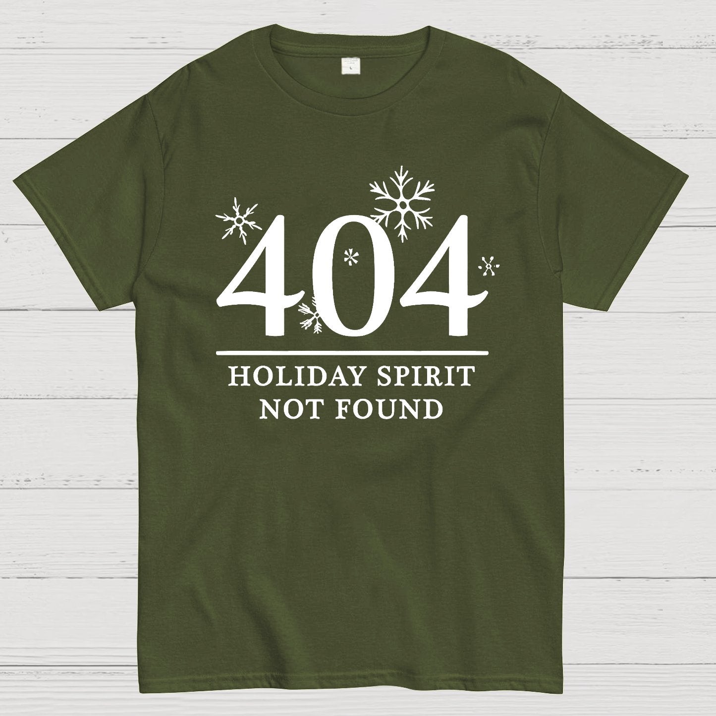404 Holiday Spirit Not Found Geek T-Shirt
