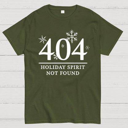 404 Holiday Spirit Not Found Geek T-Shirt