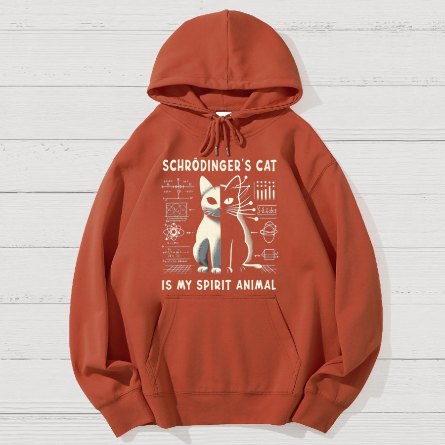 Schrodinger's Сat Science Geek Cotton Hoodie