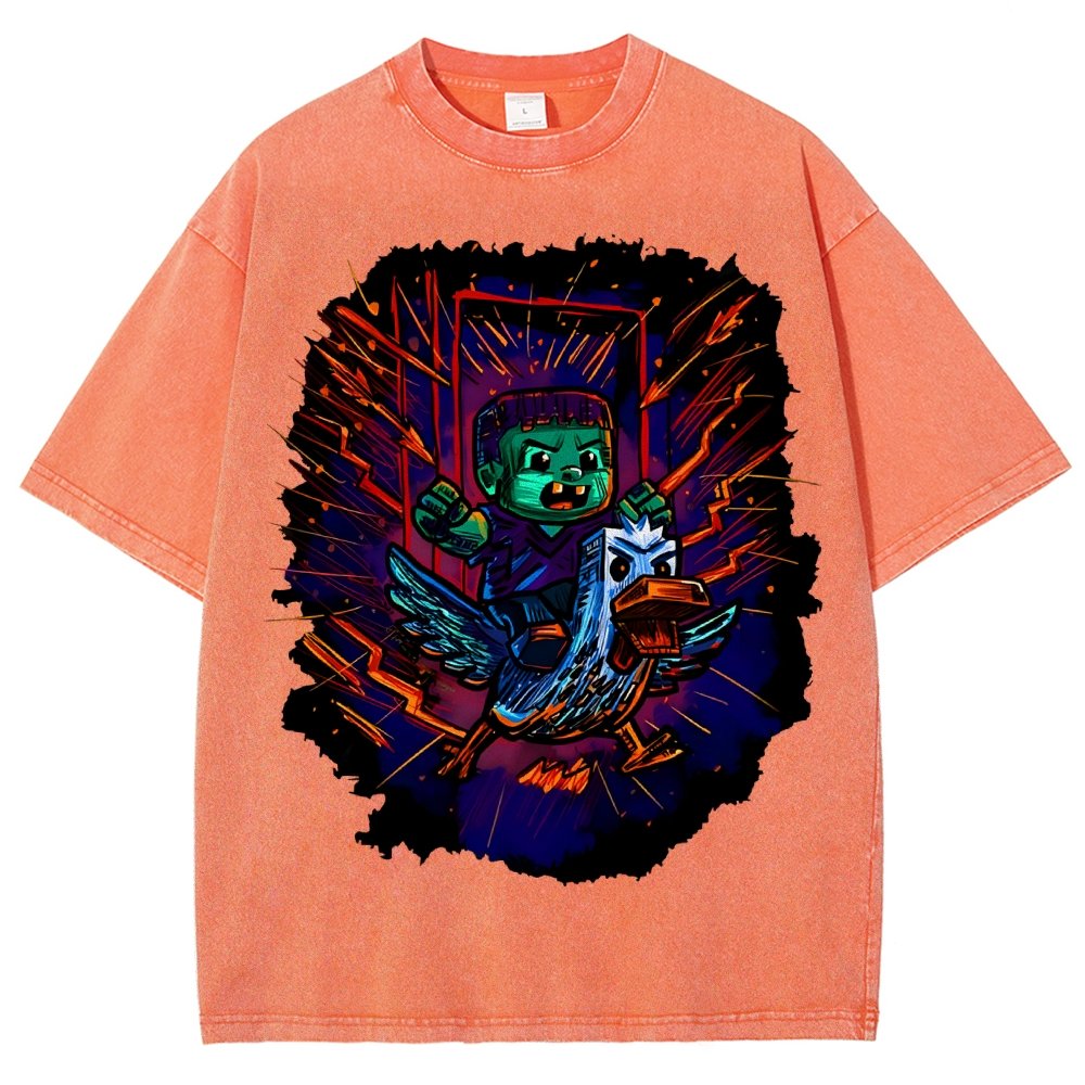 What the Cluck Vintage Distressed T-shirt