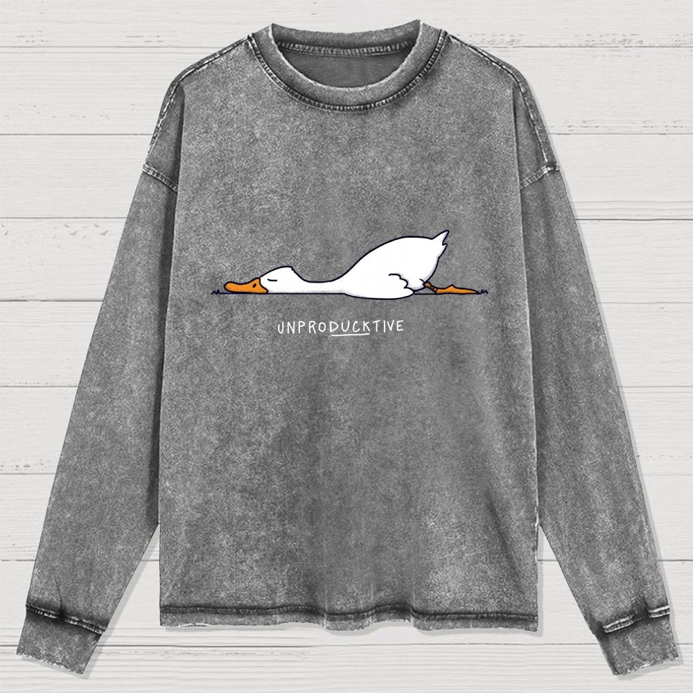 Mood Of The Day Washed Long Sleeve Tee