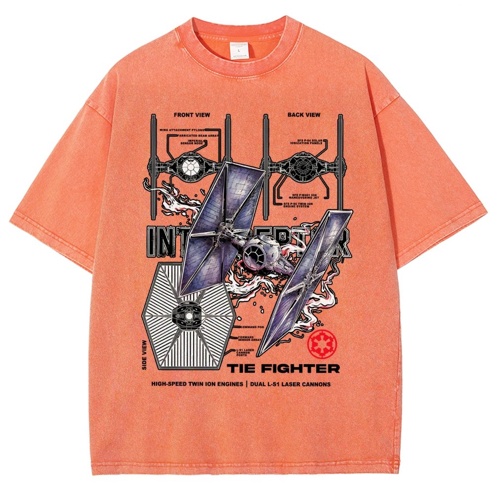 The Interceptor Fighter Vintage Distressed T-shirt