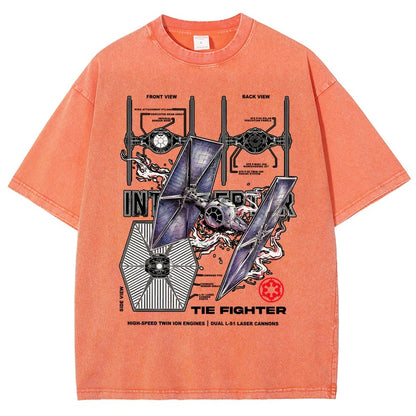 The Interceptor Fighter Vintage Distressed T-shirt