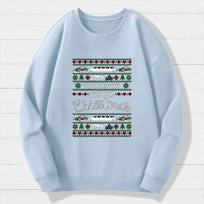 Yippee Ki-Yay Mother Christmas Ugly Geek Cotton Sweatshirt