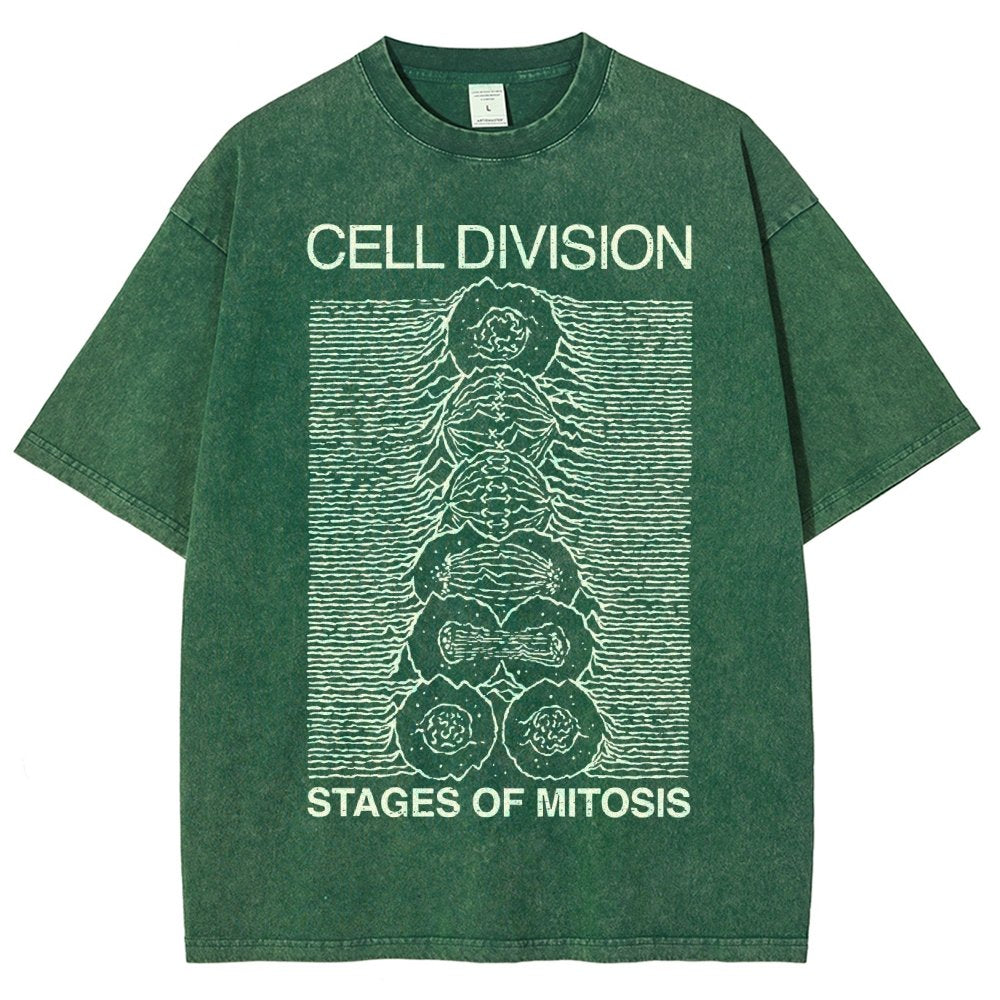 Cell Division- Stages of Mitosis Vintage Distressed T-shirt