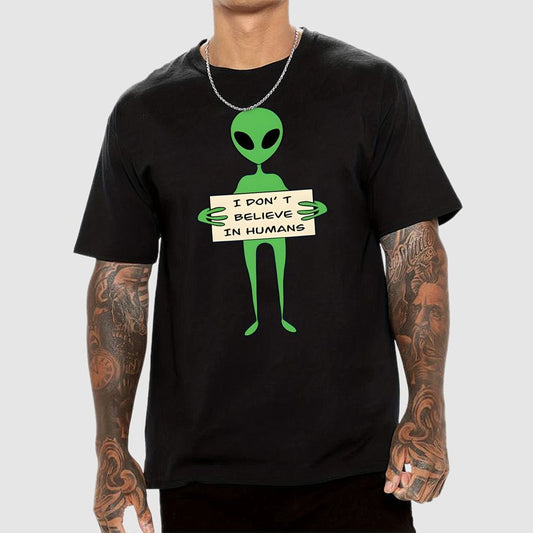 I Don't Believe In Humans Unisex Geek T-Shirt