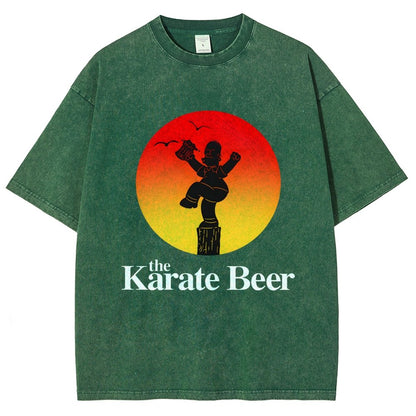 The Karate Beer Vintage Distressed T-shirt
