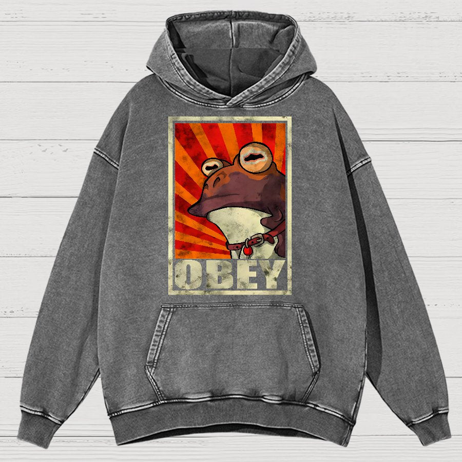 Obey Vintage Distressed Hoodie