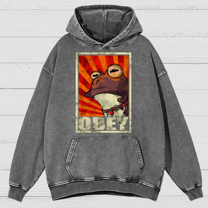 Obey Vintage Distressed Hoodie