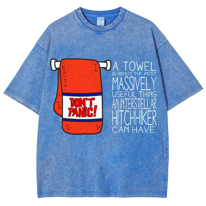Don't Panic Vintage Distressed T-shirt