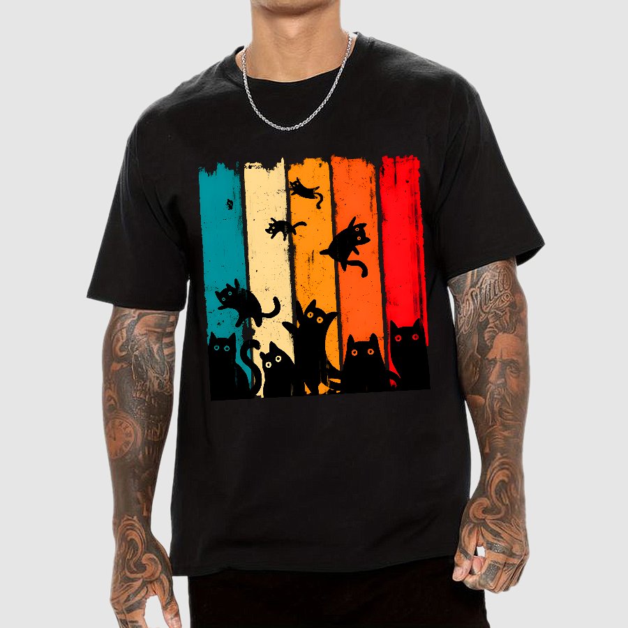 Retro Kitty Chaos Geek T-Shirt