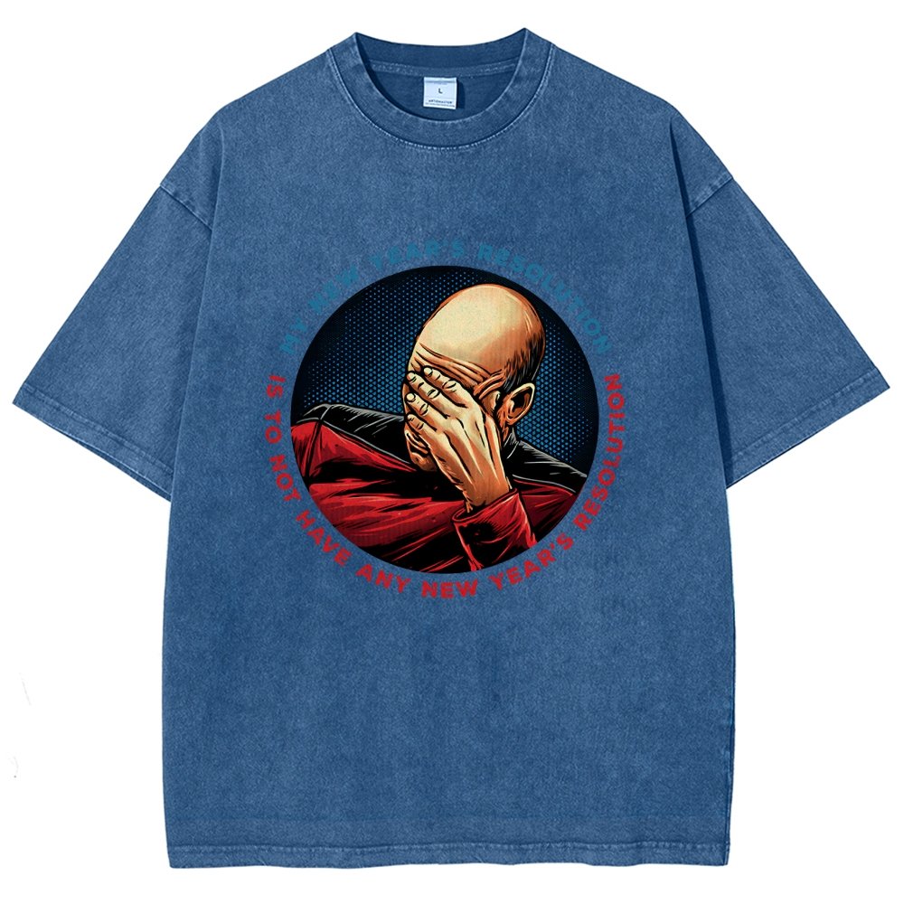 No New Year’s Resolution Vintage Distressed T-shirt