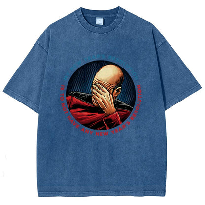 No New Year’s Resolution Vintage Distressed T-shirt