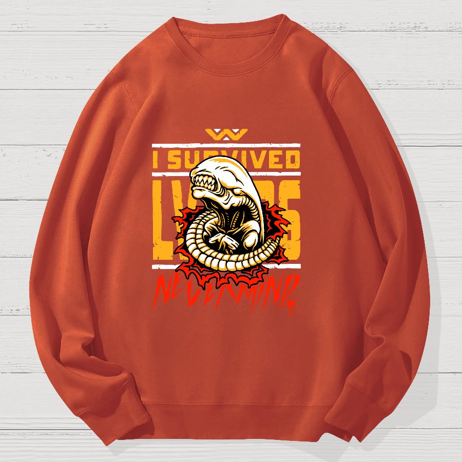 I Survived Geek Cotton Sweatshirt