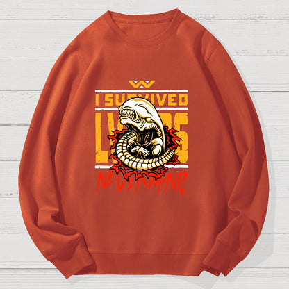 I Survived Geek Cotton Sweatshirt