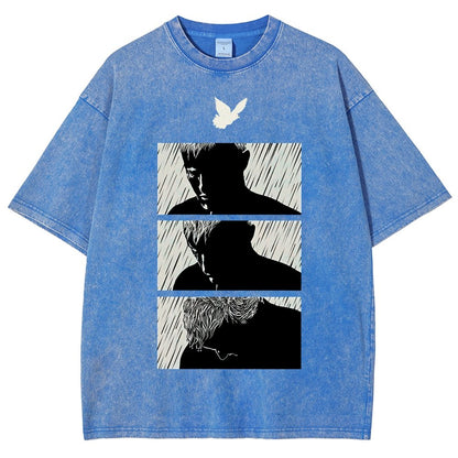 Ending White Vintage Distressed T-shirt