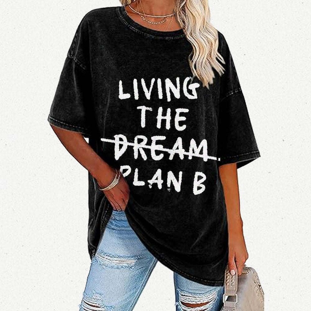 Living Plan B Vintage Distressed T-shirt