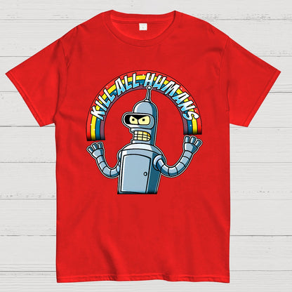 Shiny Metal Robot Geek T-Shirt