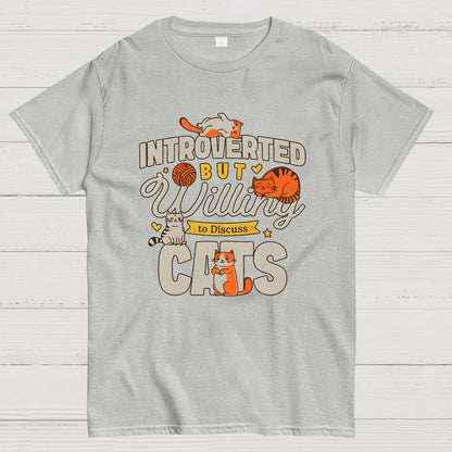 Willing to Discuss Cats Geek T-Shirt
