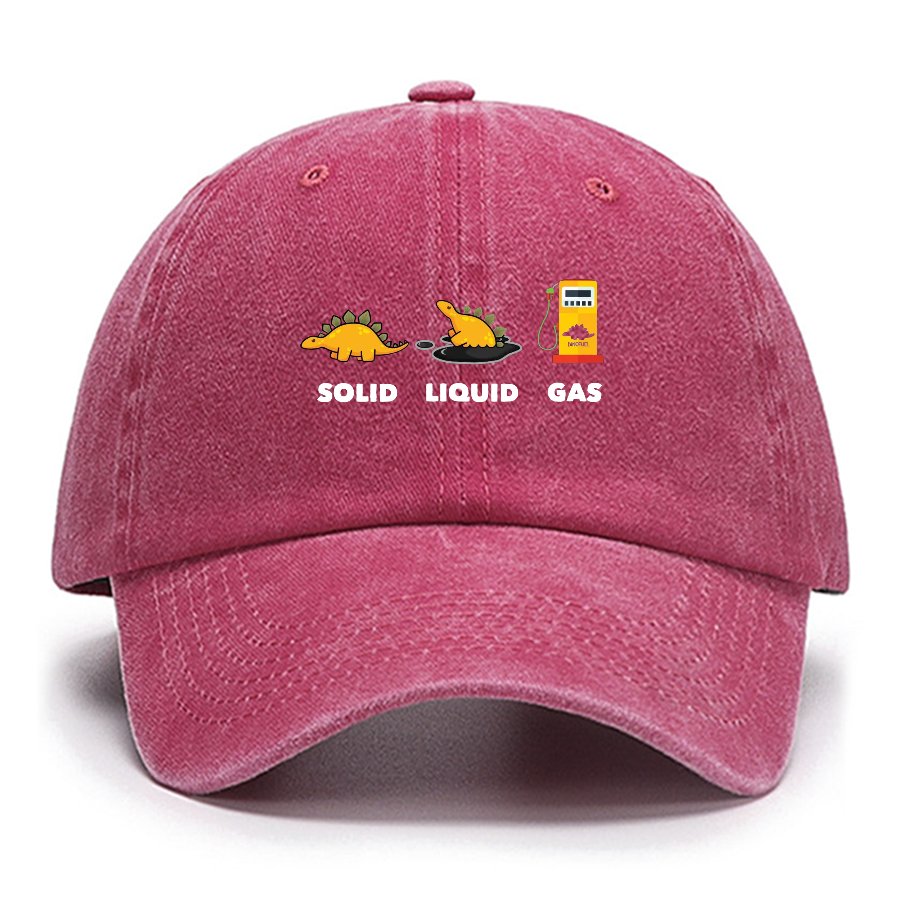 Dinosaur Solid Liquid Gas ScienceCotton Hat