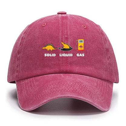 Dinosaur Solid Liquid Gas ScienceCotton Hat