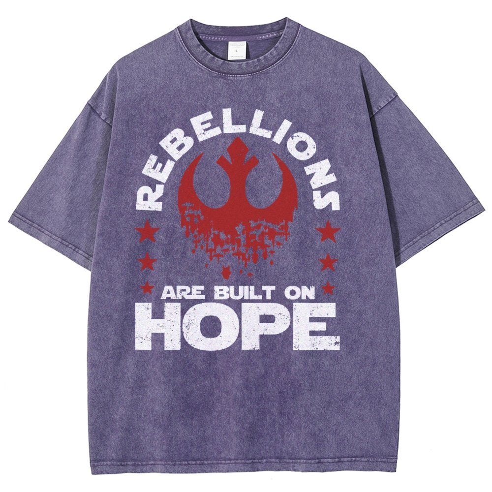 Star Galaxy's  Retro Rebellions Are Built On Hope Vintage Distressed T-shirt