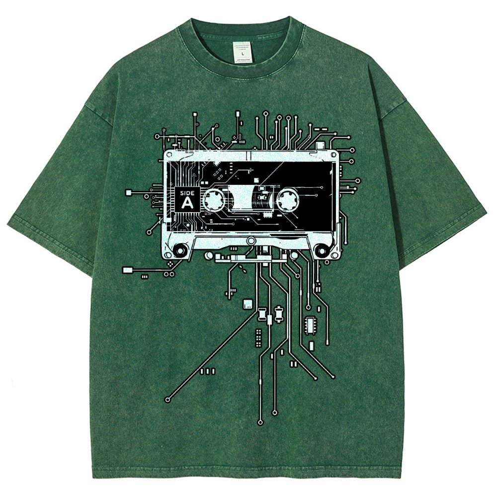 Retro Cassette Vintage Distressed T-shirt