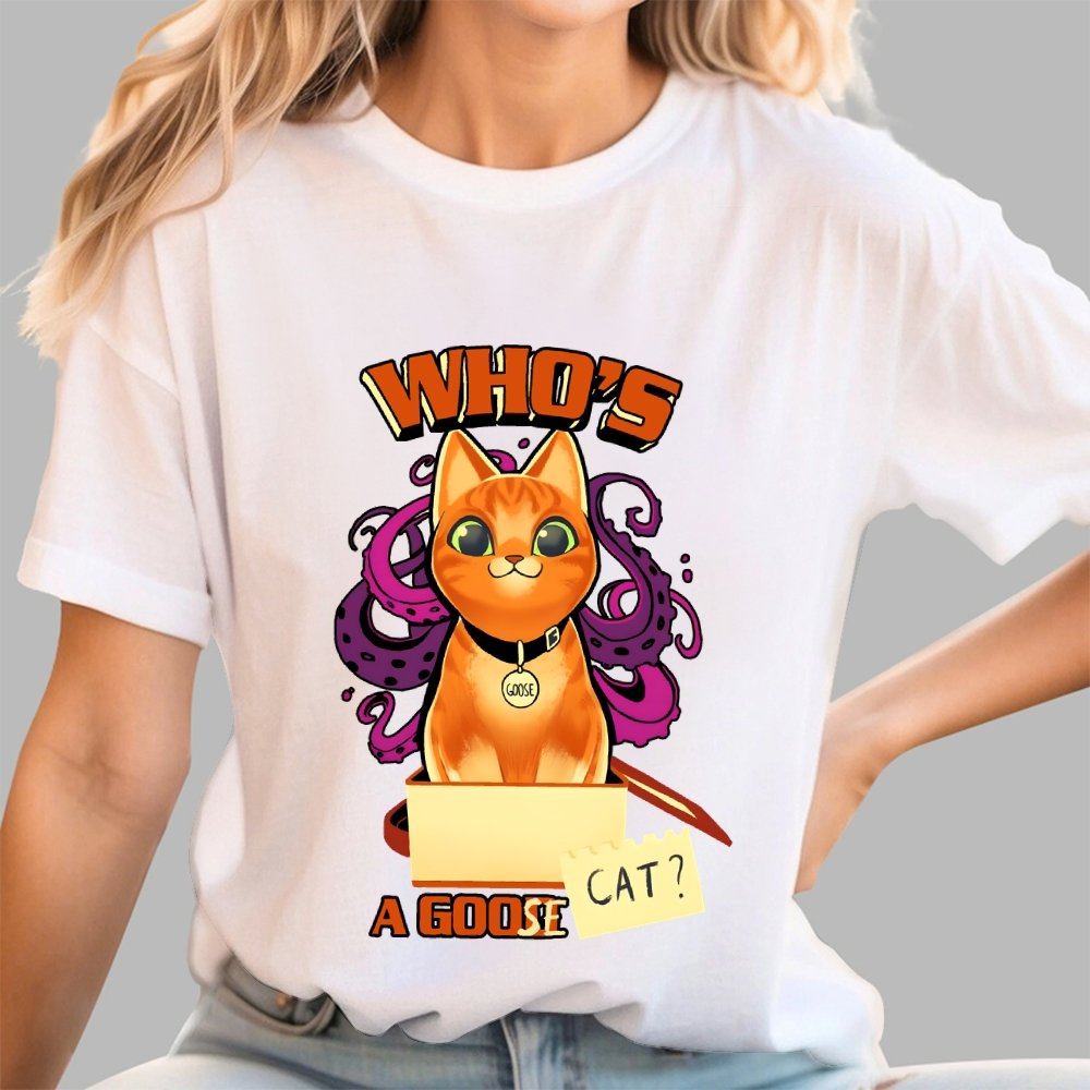 Who’s A Goose Cat Geek T-Shirt