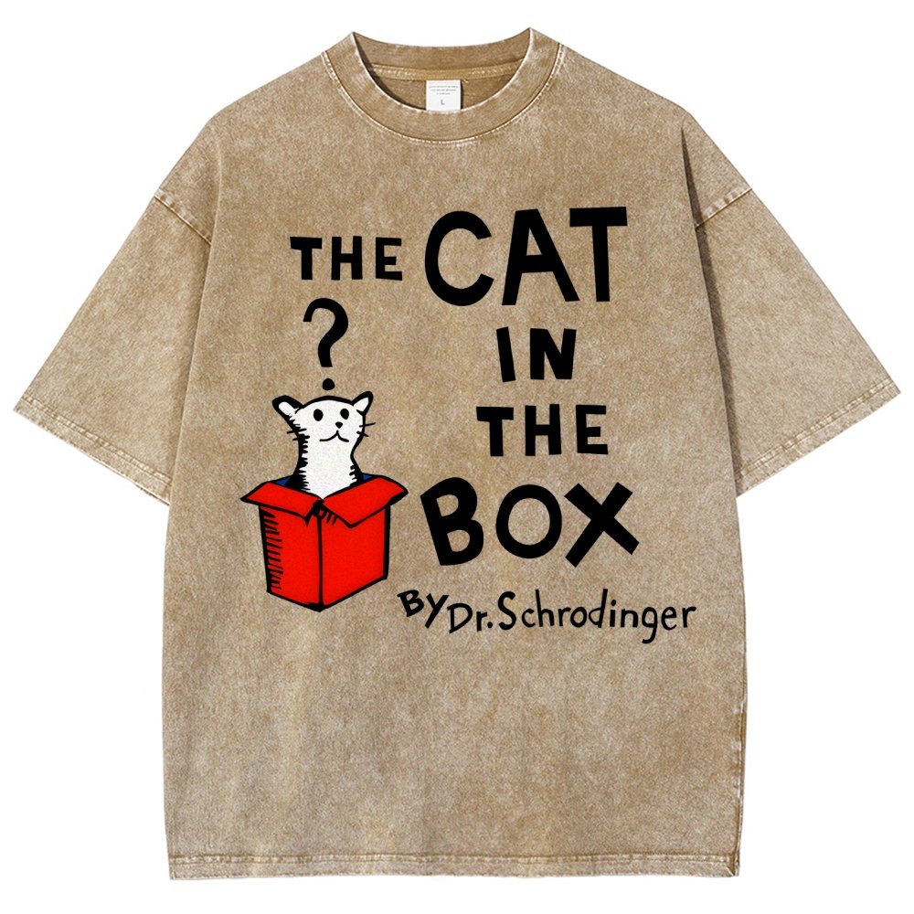 The Cat in the Box Vintage Distressed T-shirt