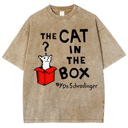 The Cat in the Box Vintage Distressed T-shirt