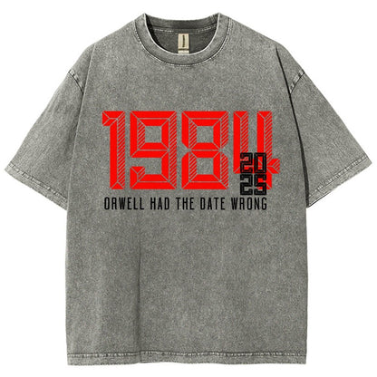 Orwell Got It Wrong Vintage Distressed T-shirt