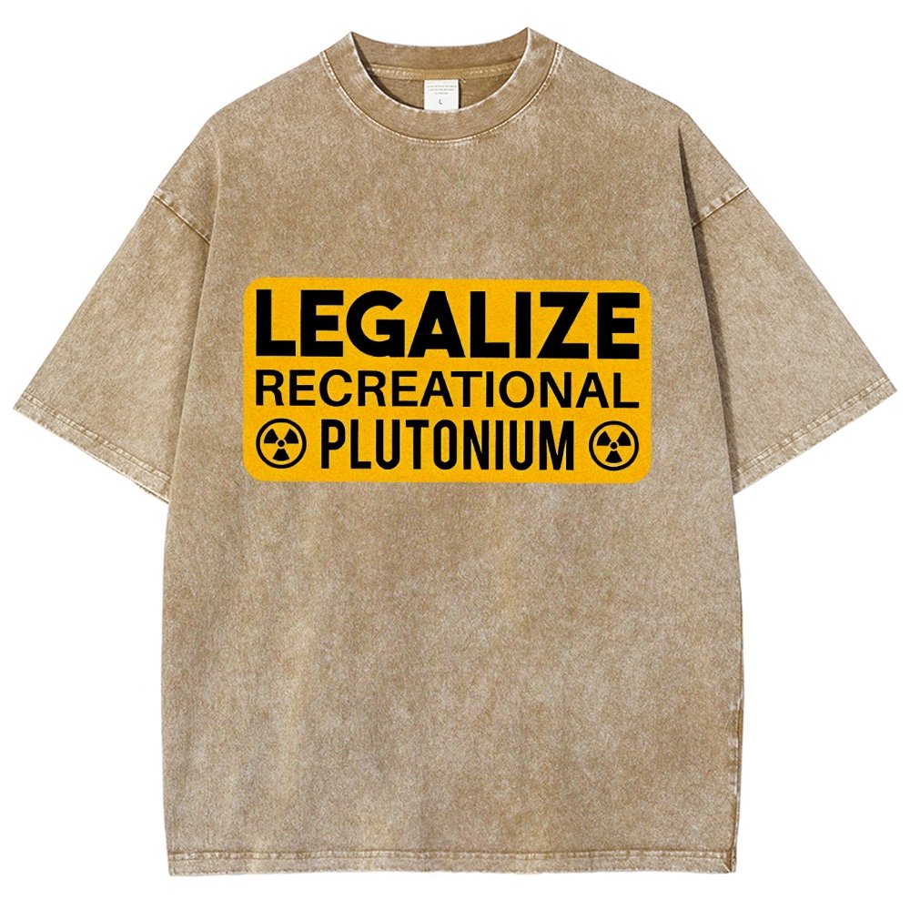 Legalize Recreational Plutonium Vintage Distressed T-shirt