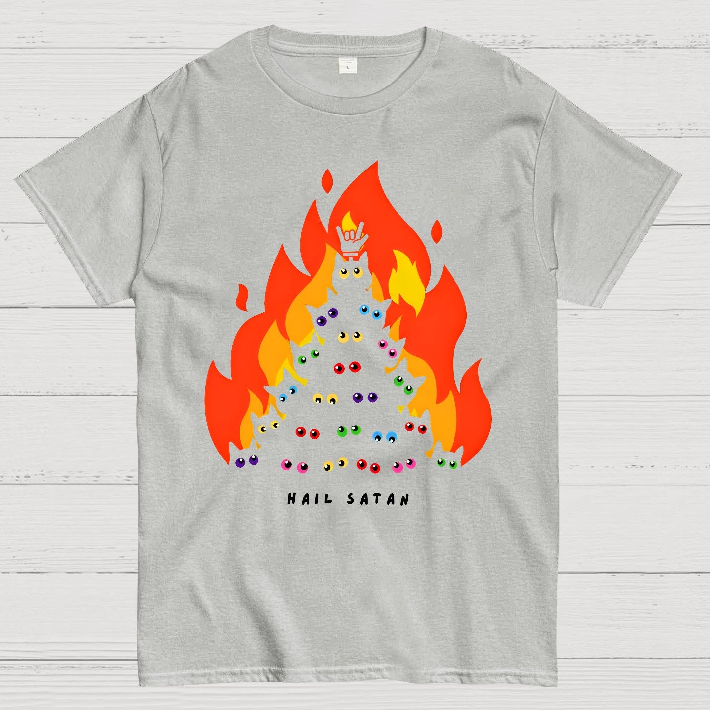 Hail Satan Geek T-Shirt