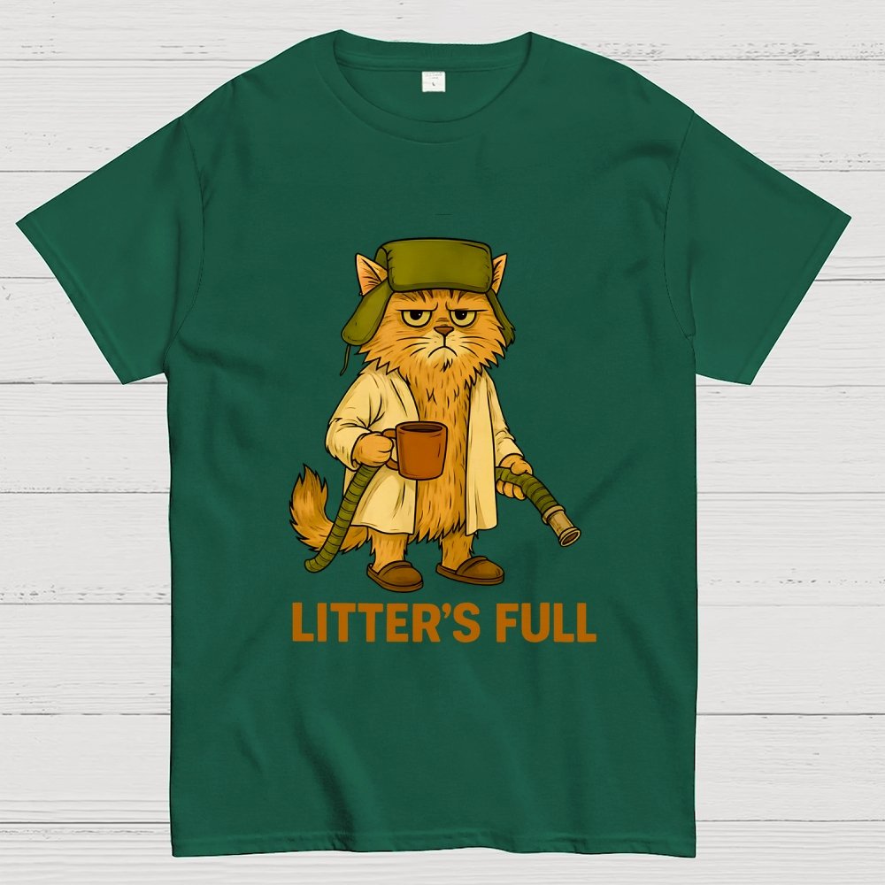Litter’s Full Cat Geek T-Shirt