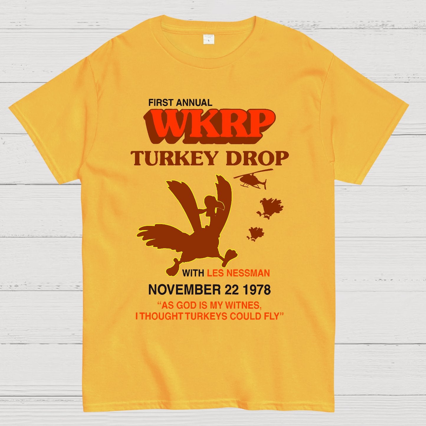 Vintage Retro Turkey Drop Geek T-Shirt