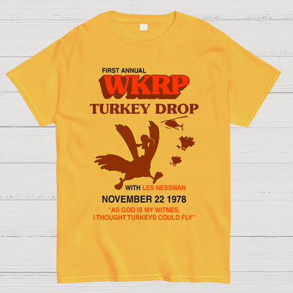 Vintage Retro Turkey Drop Geek T-Shirt