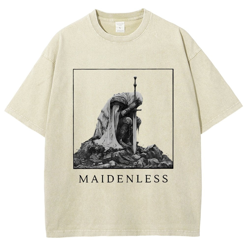 Maidenless Vintage Distressed T-shirt