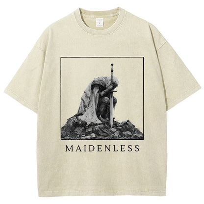Maidenless Vintage Distressed T-shirt